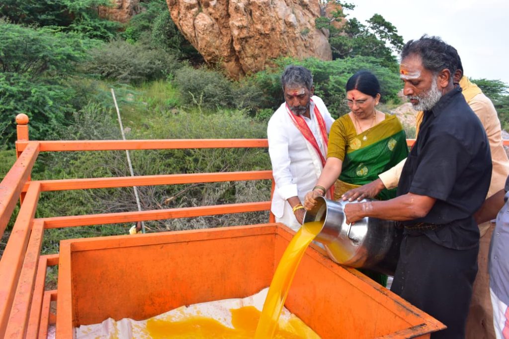 యాగంటి ఎర్రమల గిరిపై 5న కార్తీక పౌర్ణమి వేడుకలకు ఏర్పాట్లు సిద్ధం