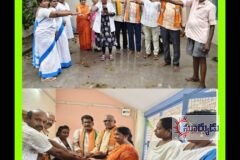 పెదపట్నం లంకలో సేవా సంకల్ప్ అభియాన్ వైద్య శిబిరంప్రతిజ్ఞ,మందుల పంపిణీ