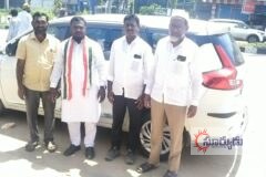 నిర్మల్‌లో కాంగ్రెస్ పార్టీ ఆధ్వర్యంలో నిర్వహించే ధర్నాకు బయలుదేరిన టీమ్ ఎం.ఏ. లతీఫ్ నాయకులు, కార్యకర్తలు.