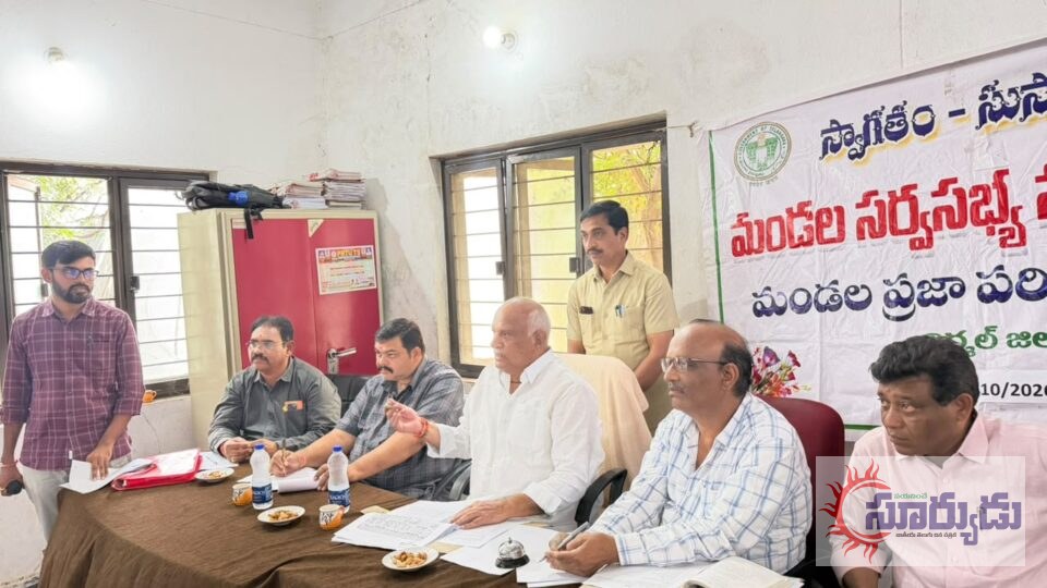 బాసర మండల అభివృద్ధి పనుల పురోగతిపై ఎమ్మెల్యే సమీక్ష