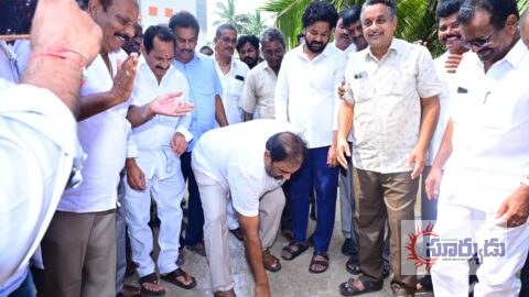 ఎంపీ ల్యాడ్స్ నిధులతో ఎదుర్లంకలో రూ.1.06 కోట్లతో సీసీ రోడ్డు ప్రారంభం