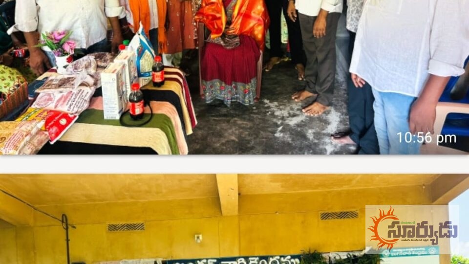 వెంకటాయపాలెంలో అంగన్వాడీ సిబ్బందికి సన్మానం