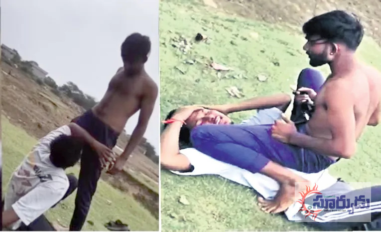యువకుడి పై నలుగురు వ్యక్తులు బీర్ బాటిళ్లతో  దాడి.. ఎందుకో తెలుసా! (వీడియో చూడండి)
