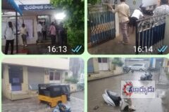 నాలుగు చినుకులు పడితేనే తడబడుతున్న సూళ్లూరుపేట మున్సిప ల్ ఆఫీస్