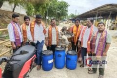 గోశాలలో ఘనంగా గో సేవ కార్యక్రమం