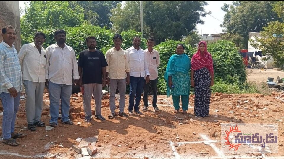 ఏరుగట్ల మండలం భట్టాపూర్ గ్రామంలో ఇందిరమ్మ ఇంటికి భూమిపూజ