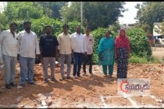 ఏరుగట్ల మండలం భట్టాపూర్ గ్రామంలో ఇందిరమ్మ ఇంటికి భూమిపూజ
