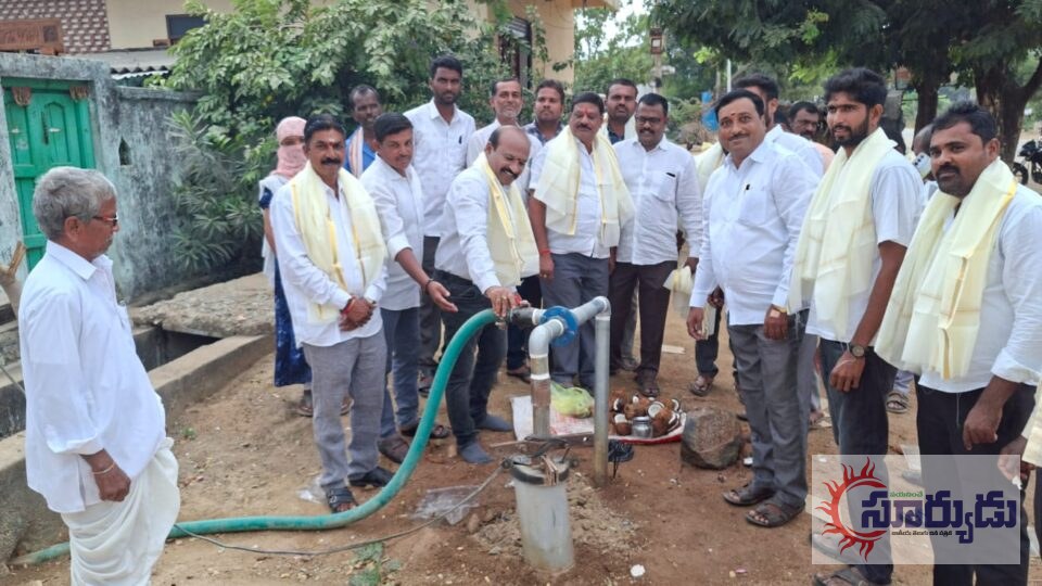 భీమ్గల్ మండల కేంద్రంలో తాగునీటి సమస్యలకు పరిష్కారంఎల్ ని నో ప్రభావం నీటిని పొదుపుగా వాడుకోవాలి. ఏం పి డి ఓ గంగుల సంతోష్ కుమార్,